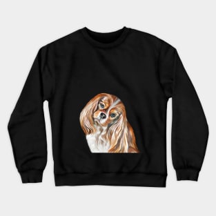 Drawing Dog Cavalier King Charles Spaniel Crewneck Sweatshirt